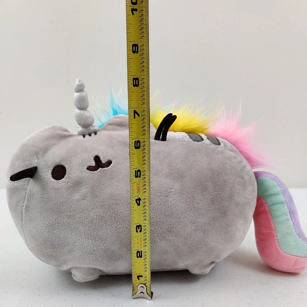 Gund Pusheen the Cat Rainbow PUSHEENICORN Gray Unicorn 12-inch Plush Stuffed